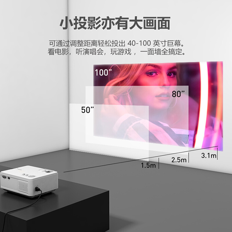 先奇XQ-13 投影仪家用办公投影机