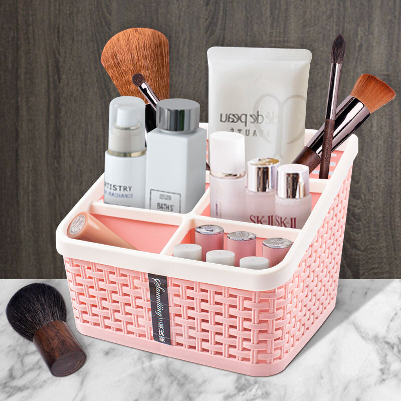 三美优家7182 多用收纳框 桌面收纳篮 大号